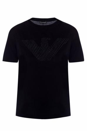 Logo-embroidered t-shirt, zdjęcie 1 Logo-embroidered t-shirt od Emporio Armani